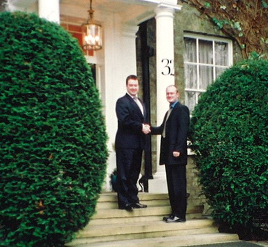 James and Jon opening their first office in 2002 - Parallel House in Guildford